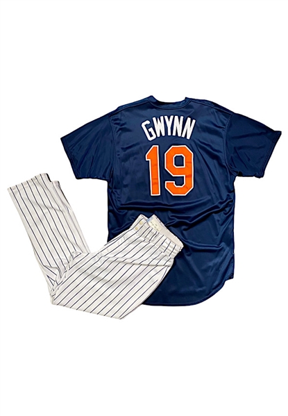 1998 Tony Gwynn San Diego Padres Player Worn Batting Practice Jersey & Game-Used Pants (2)