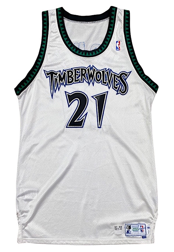 Kevin Garnett Minnesota Timberwolves Jersey Champion NBA 1997-1998