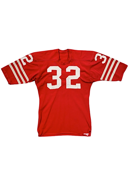 Circa 1972 Mel Phillips San Francisco 49ers Game-Used & Autographed Durene Jersey (Repairs)