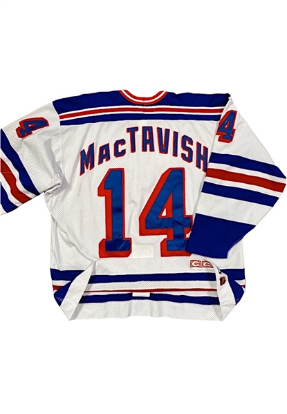 1993-94 Craig MacTavish New York Rangers Game Jersey