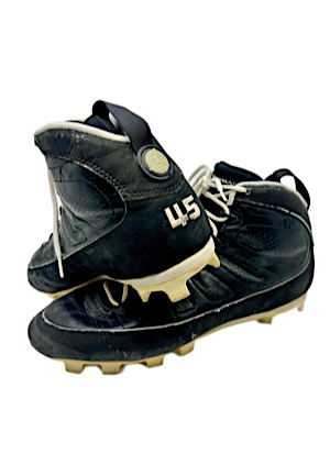 1994 Michael Jordan Chicago White Sox Game-Used Air Jordan #45 Cleats (Sourced From Team Employee • Very Rare)