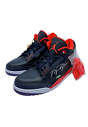 Michael Jordan Autographed "Air Jordan 3 Retro" Shoes With Original Box (UDA)