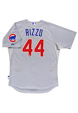 2014 Anthony Rizzo Chicago Cubs Game-Used 3 Home Run Road Jersey (Photo-Matched • MLB Auth)