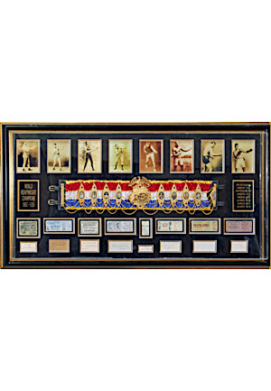 20th Century Legends Of Boxing Multi-Signed Display (Full JSA)