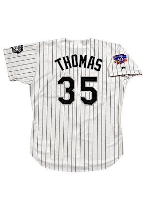1997 Frank Thomas Chicago White Sox Game-Used & Signed Home Jersey