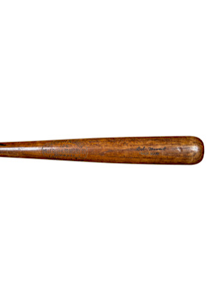 1928-30 Bob Meusel Vault Marked Game-Used Bat (PSA/DNA 8 • Very Rare)