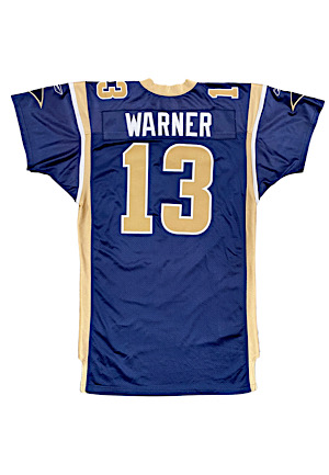 2001 Kurt Warner St. Louis Rams Game-Used Jersey (Sourced From Rams Equipment Manager • MVP Season • Repair)