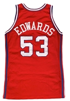 1991-92 James Edwards LA Clippers Game-Used Jersey