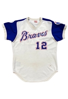 1973 Dusty Baker Atlanta Braves Game-Used Home Jersey (MEARS A9 • Apparent Photo-Match)