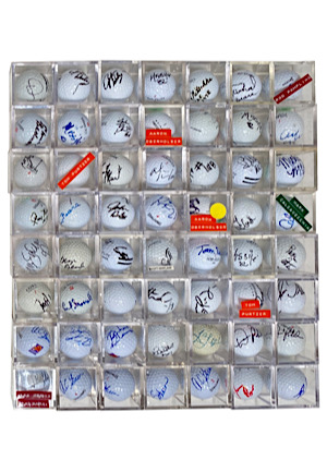 Large Grouping Of Single-Signed Golf Balls
