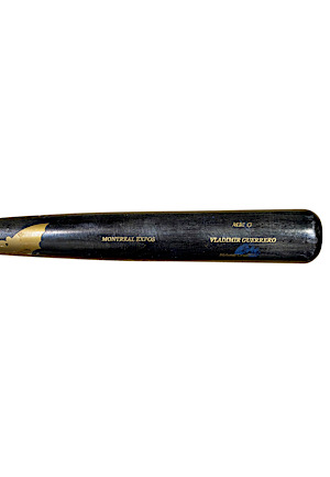 2001 Vladimir Guerrero Montreal Expos Game-Used Bat (PSA/DNA GU 8)