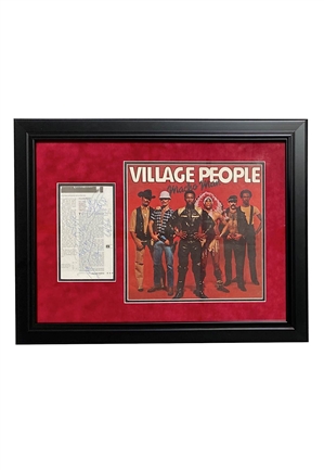 Village People Multi-Signed Framed Display (Beckett)