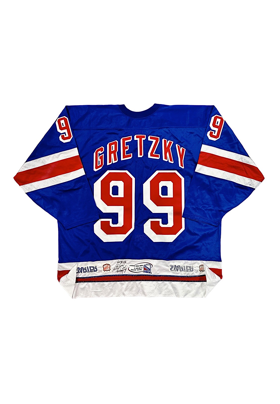 Lot Detail - Wayne Gretzky Signed New York Rangers Jersey (JSA)