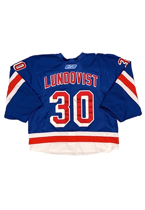 2/17/2011 Henrik Lundqvist NY Rangers 200th Career Win Game-Used Jersey (Photo-Matched)