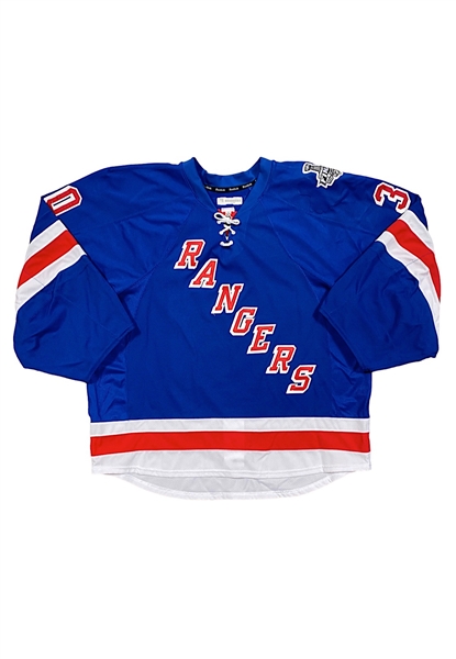2014 Henrik Lundqvist NY Rangers Stanley Cup Finals Game-Used Jersey (Photo-Matched • Steiner Hologram)