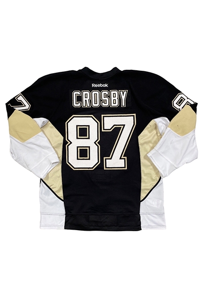 2013-14 Sidney Crosby Pittsburgh Penguins Game-Used Jersey (Photo-Matched • Penguins LOA • Worn In 20 Games • Hart Trophy Season)