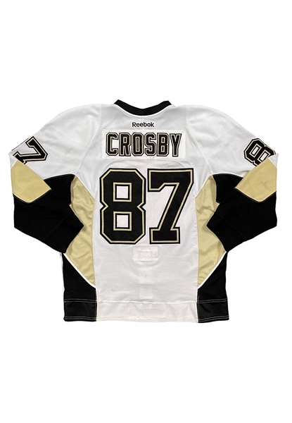 2013-14 Sidney Crosby Pittsburgh Penguins Game-Used Jersey (Photo-Matched • Penguins LOA • Worn In 22 Games • Hart Trophy Season • Repairs)