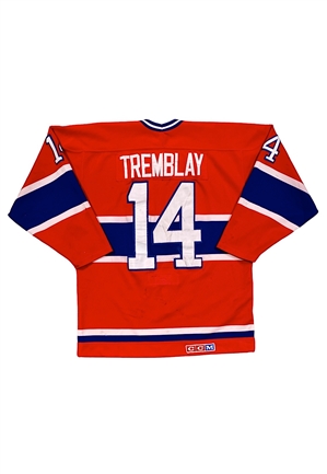 1984-85 Mario Tremblay Montreal Canadiens Game-Used Jersey (Photo-Matched • Repairs)