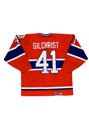 1989 Brent Gilchrist Montreal Canadiens Stanley Cup Finals Game-Used Jersey