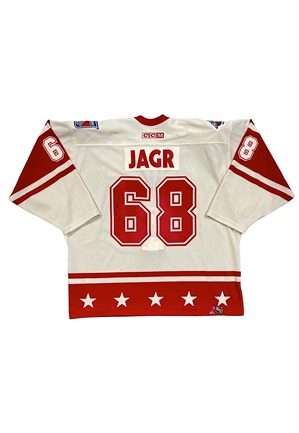 2004 Jaromir Jagr All-Star Game Practice Worn & Signed Jersey (Photo-Matched • MeiGray)