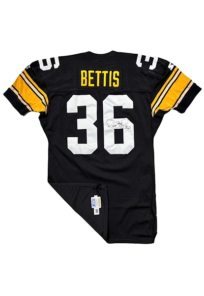 1996 Jerome Bettis Pittsburgh Steelers Debut Game-Used & Signed Jersey (Photo-Matched With Team Repairs • 1st Steelers Gamer)