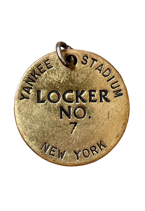 Late 1950s Mickey Mantle NY Yankees Locker Tag (Bat Boy LOA • Very Rare)