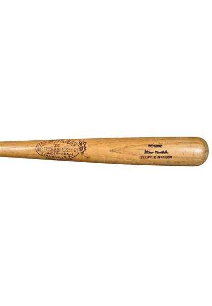 Circa 1942-43 Stan Musial St. Louis Cardinals Rookie Era Game-Used Bat Dual-Signed By Musial & Hornsby (PSA/DNA GU 9)