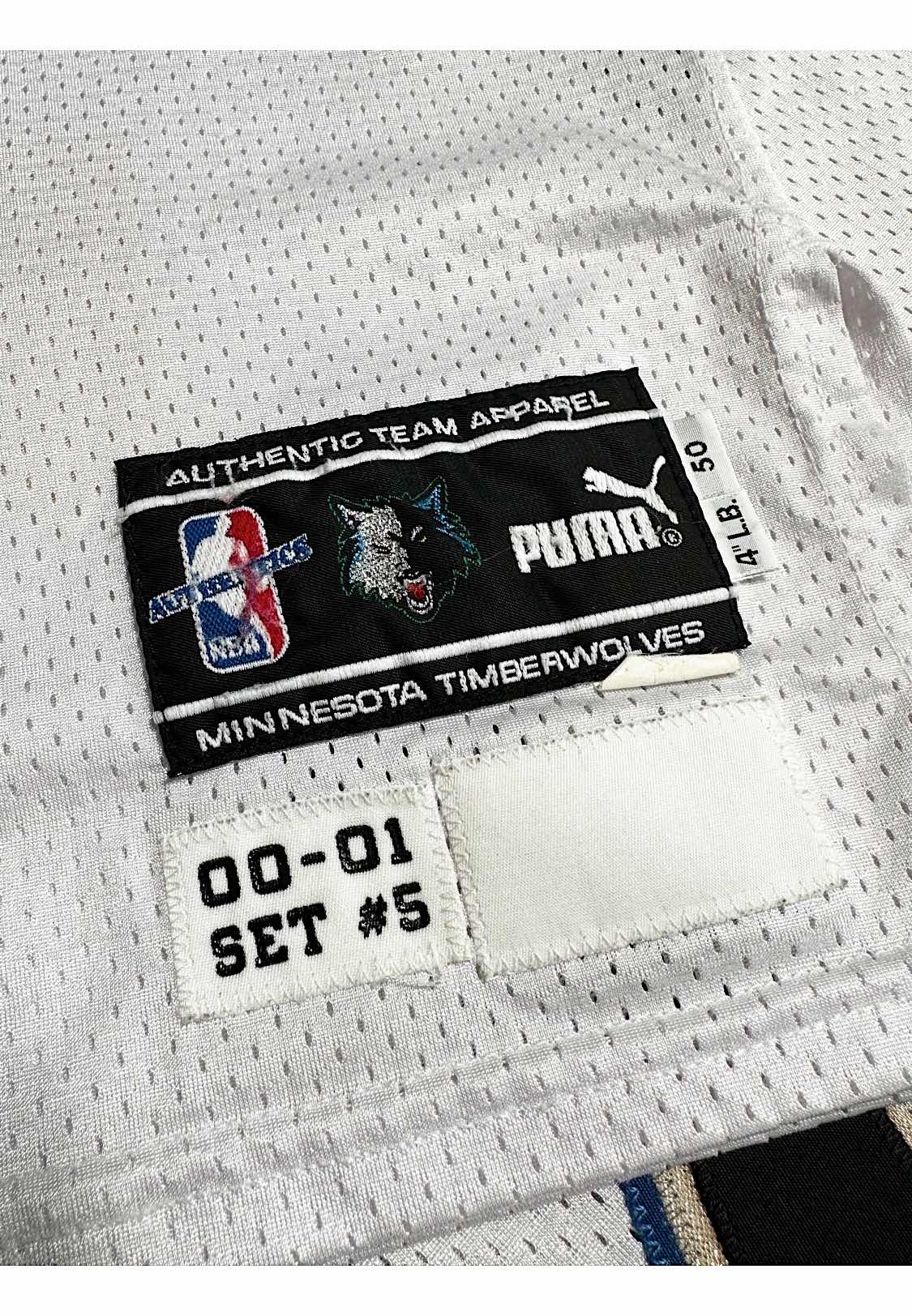 Lot Detail - 2000-01 Kevin Garnett Minnesota Timberwolves NBA Playoffs  Game-Used Jersey (MeiGray Photo-Matched • Timberwolves LOA • Malik Sealy  Memorial)