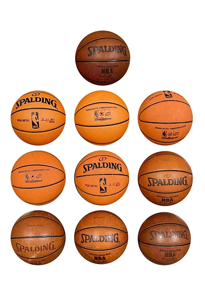 NBA Game-Used & Game-Issued Official Basketballs (10)