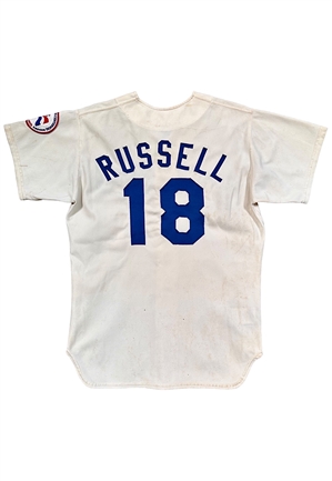 1976 Bill Russell LA Dodgers Game-Used & Signed Jersey (NL Centennial Patch • Great Wear)