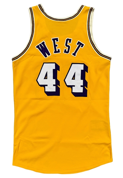 1971-72 Jerry West Los Angeles Lakers Game-Used Jersey (Sourced From West • Champ Season • Kinunen SCD LOA)