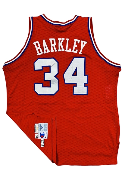 1990-91 Charles Barkley Philadelphia 76ers Game-Used Jersey (Photo-Matched)