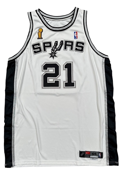 2002-03 Tim Duncan San Antonio Spurs Game-Used Jersey With NBA Finals Patch