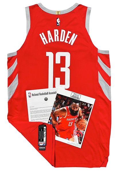 4/7/2019 James Harden Houston Rockets Game-Used Jersey (NBA LOA & MeiGray Photo-Matched)