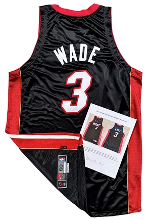 2003-04 Dwyane Wade Miami Heat Rookie Game-Used Jersey (Dwyane Wade Sr. LOA) 
