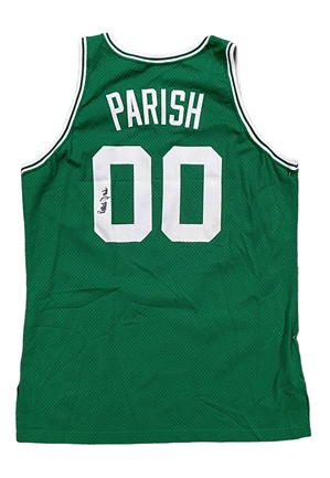 1992-93 Robert Parish Boston Celtics Game-Used & Signed Jersey (PSA/DNA • Beckett • Johnny Most Armband)