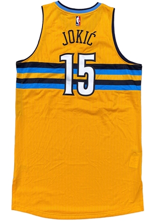 2015-16 Nikola Jokic Denver Nuggets Rookie Game-Used Jersey