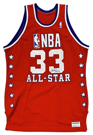 1987 Larry Bird NBA All-Star Game Signed Jersey (Sourced From Joe "Fats" Piscopo • Photo From Signing • JSA)