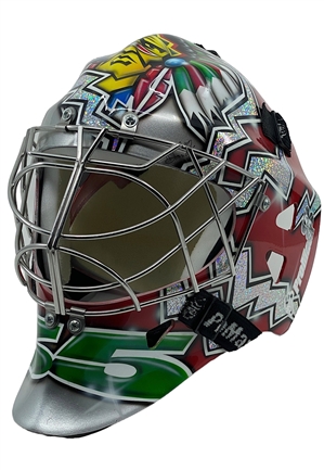 2004-05 Henrik Lundqvist Frolunda HC Swedish Hockey League Game-Used Goalie Mask