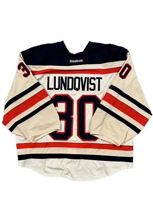 2012 Henrik Lundqvist NY Rangers Winter Classic Game-Used Jersey (Attributed To Period 2 • Steiner)