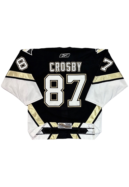 2006-07 Sidney Crosby Pittsburgh Penguins Stanley Cup Playoff Game-Used Jersey (Crosbys 1st Career Playoffs • Team LOA)