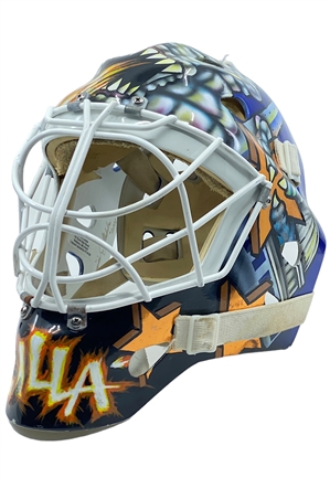 2000-01 Olaf Kölzig Washington Capitals Game-Used Goalie Mask