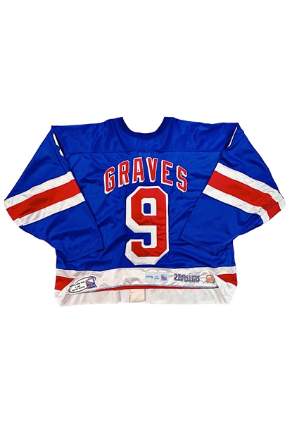 1998-99 Adam Graves NY Rangers Game-Used Jersey (Worn During Gretzkys Last Game • MeiGray Team Tagging) 