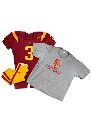 2002 Carson Palmer USC Trojans Game-Used Uniform With Undershirt (3)(Heisman Winner)