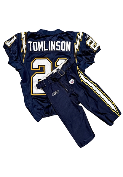 11/9/2003 LaDainian Tomlinson San Diego Chargers Game-Used Uniform (2)(2 TDs • Photo-Matched)