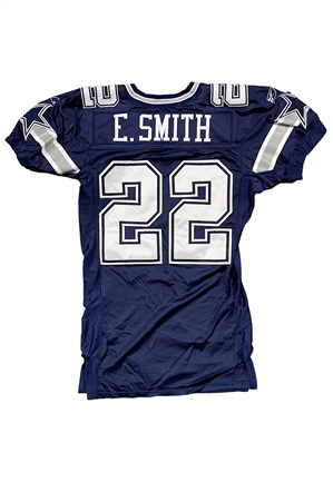 2002 Emmitt Smith Dallas Cowboys Game-Used Road Jersey