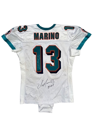 9/14/1997 Dan Marino Miami Dolphins Game-Used & Autographed Jersey (Photo-Matched)