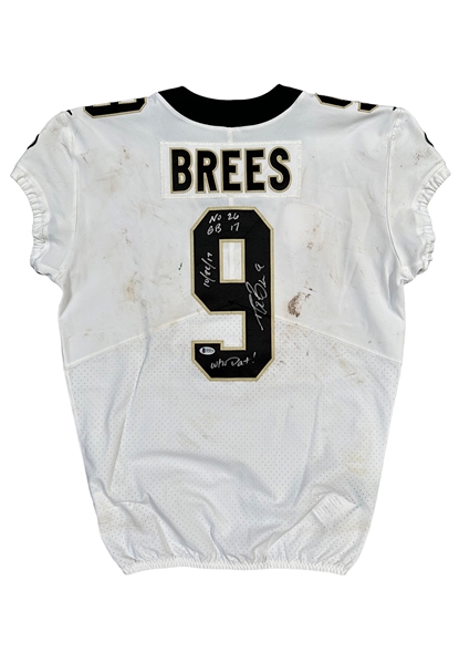 10/22/2017 Drew Brees New Orleans Saints Game-Used & Autographed Jersey (NFL PSA/DNA LOA • Photo-Matched • Beckett Witnessed)