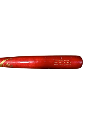2023 Elly De La Cruz Rookie Cincinnati Reds Game-Used Bat