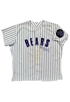 2004 Rickey Henderson Newark Bears Debut Game-Used & Autographed Jersey (Photo-Matched • Henderson LOA • JSA)